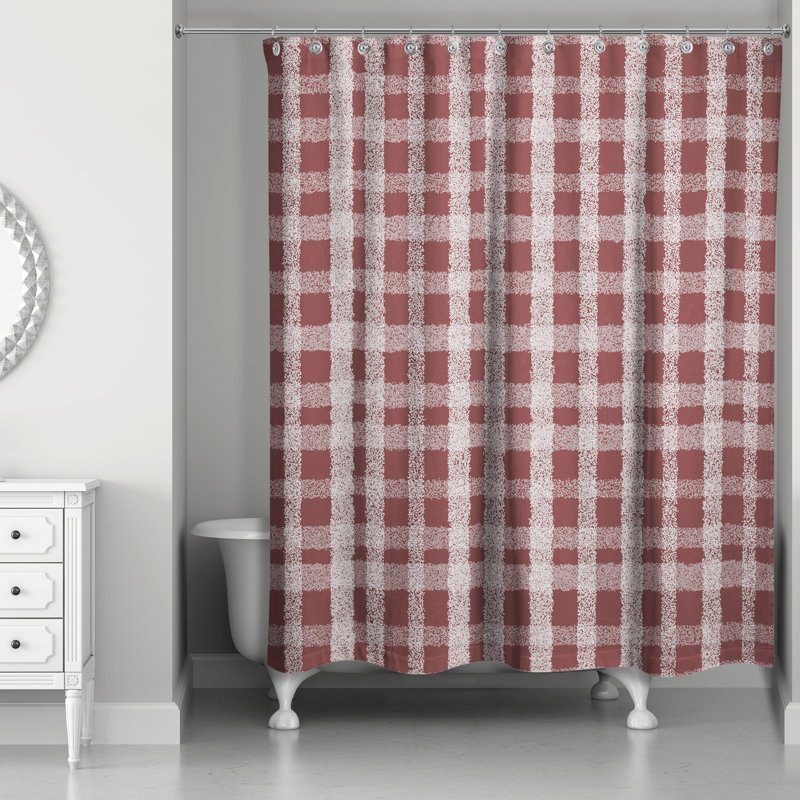 Rideau de douche Rosalei, Rouge