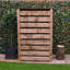 123cm W x 80cm D Solid Wood Log Store-18070344