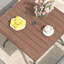Ensemble repas d'extérieur avec table carrée pour 4 personnes et chaises pivotantes-135178645
