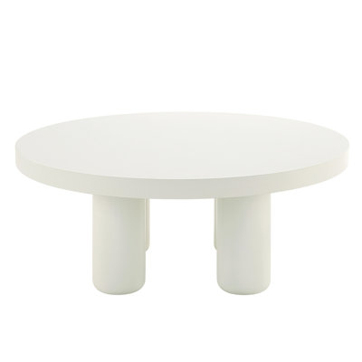 Loanna White Finish Coffee Table