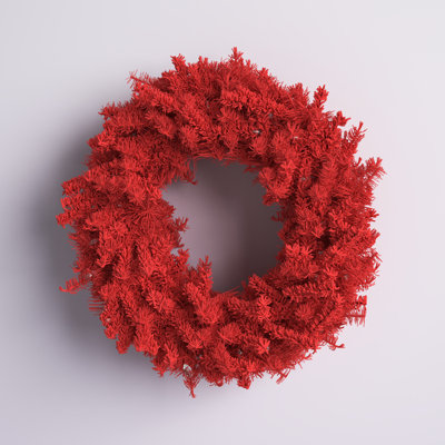 Couronne de Noël artificielle colorée en sapin
