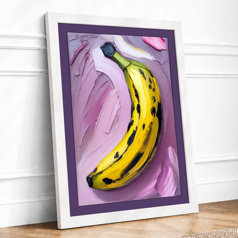 Banana in Progress Modern - Framed Print, A1 - 84.1 x 59.4 cm, White