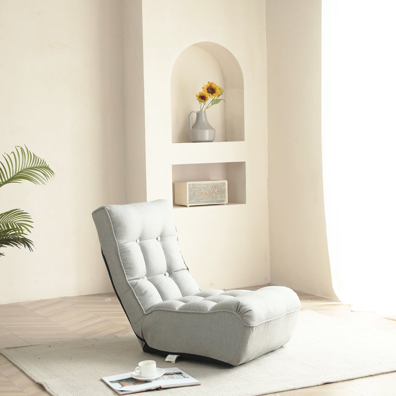 Gray Reclining Chair, Multifunctional For Leisure Time - Metal Frame Ergonomic Seat Provides Support