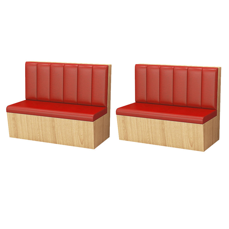 Bancs de restaurant nordiques modernes simples, Rouge