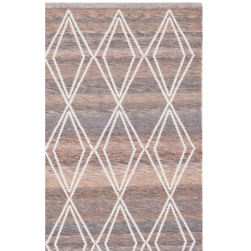 Kilim Hand Woven Performance Geometric Rug, Square 6'