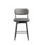 Ensemble de 2 tabourets de bar rotatifs à 360 ° avec tabourets de bar avec coussins en cuir et supports en fer, convenant à divers endroits tels que les cuisines, les restaurants, les bureaux, etc.