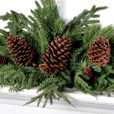 Real Touch Norfolk Spruce and Juniper Swag