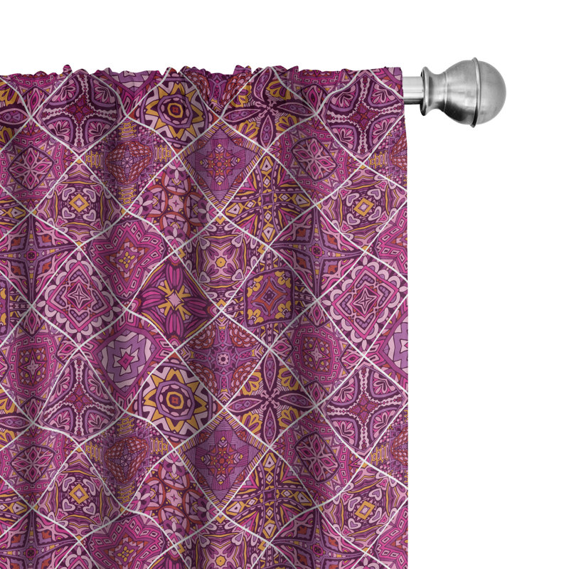 Rideaux marocains 4 panneaux Bungalow Rose, L 56 po x L 84 po