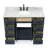 Jameal 48'' Solid Wood Single Bathroom Vanity with 0.75'' Carrara Marble Top Sink-67867330-105505379-113206246