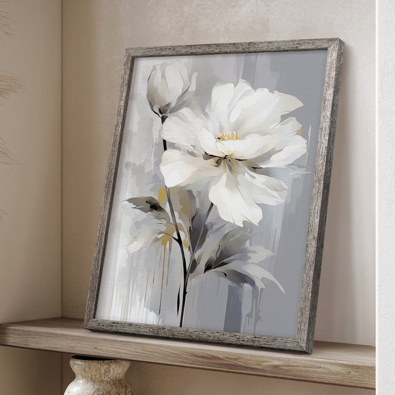 Reproduction encadrée FLORAL Series CDXL III - bois massif, H 11 po x l 9 po