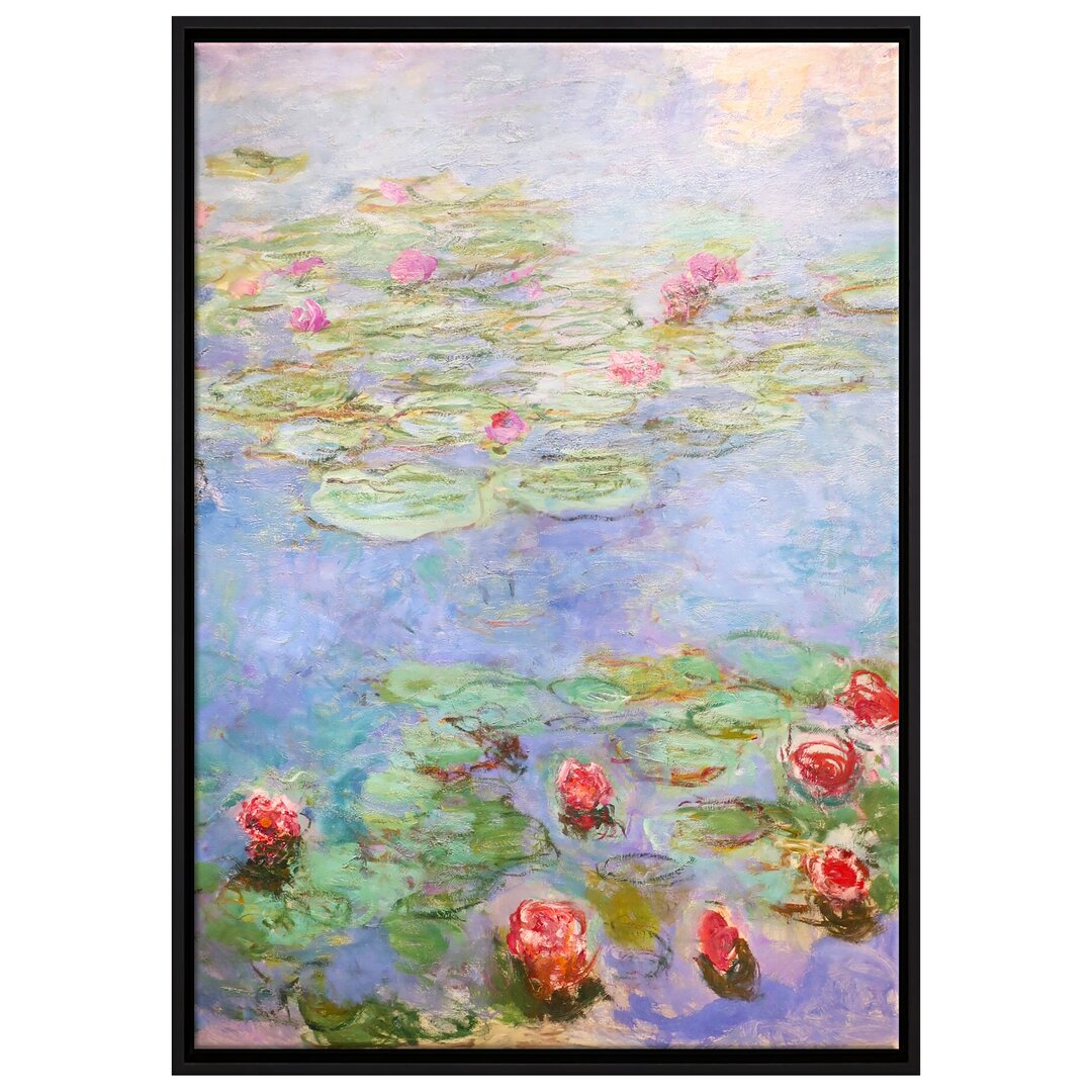 Gerahmtes Leinwandbild Kunstdruck Seerosen VIII von Claude Monet