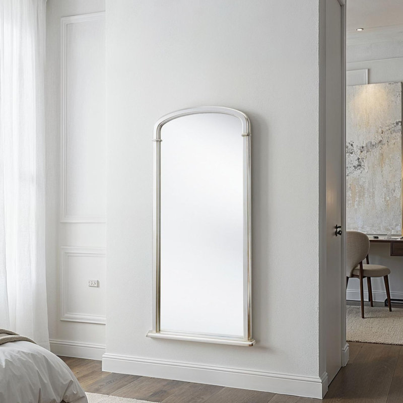Refined Tall Georgian Mirror, Silver