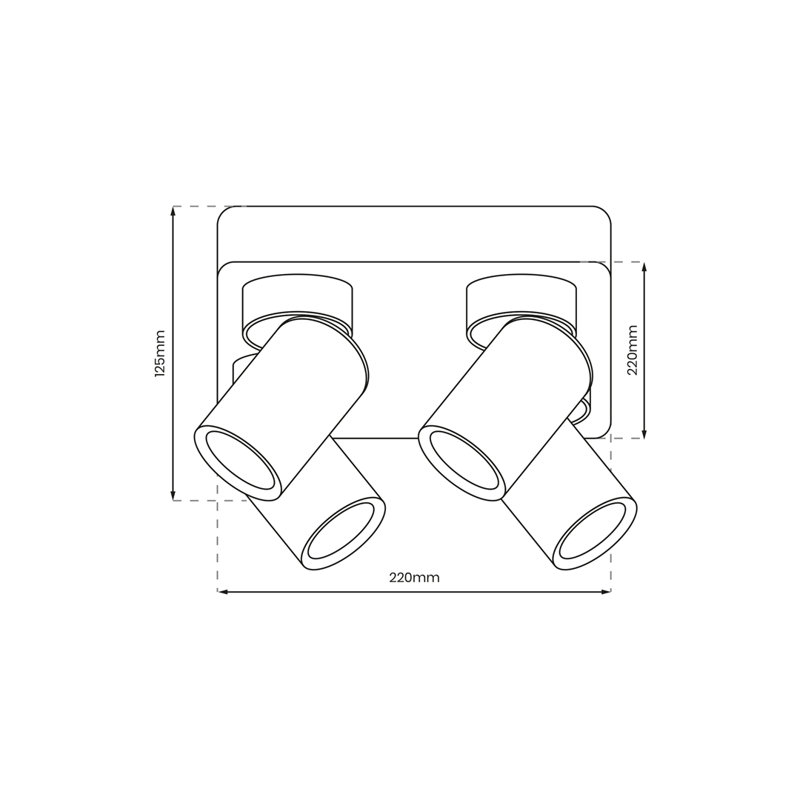 Brodrick Spotlight, White
