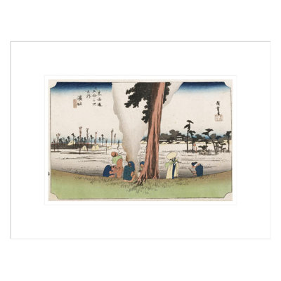 «Winter View Hamamatsu» par Andô Hiroshige - impression giclée encadrée