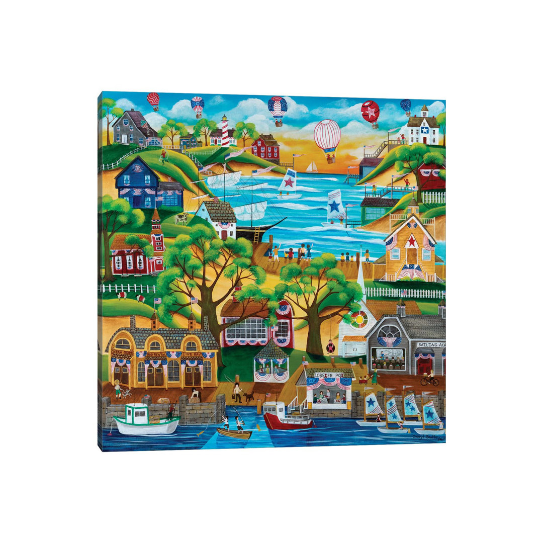 Fourth Of July Festival by Cheryl Bartley - Painting on Canvas