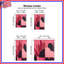 Rideaux géométriques roses abstraits et transparents - 2 panneaux-218278910-218278909