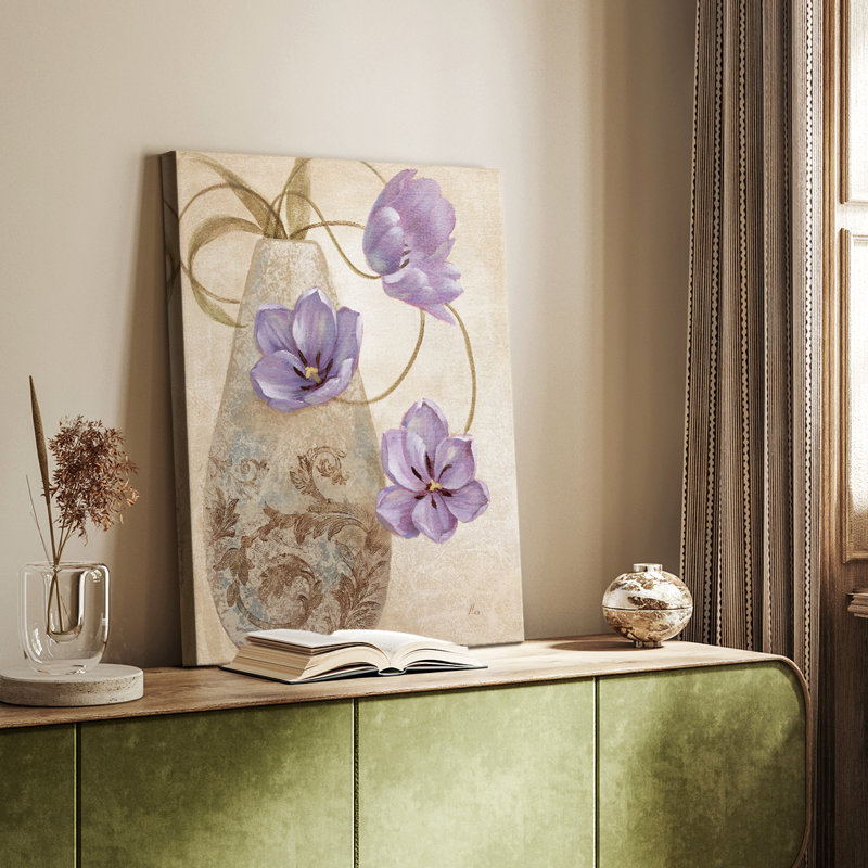 Mauve Sophistication I - galerie sur mesure, H 18 po x l 12 po