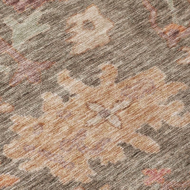 Tapis intérieur / extérieur brun Tirana , 9 pi x 12 pi