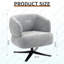 Canapé de loisir pivotant Cuddle, adapté aux balcons, aux bureaux et aux salons, gris-175331866