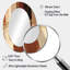 Décoration miroir ovale brun chocolat élémentaire VI - brun-1051685648
