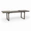 Table de salle à manger d'extérieur extensible en bois d'acacia