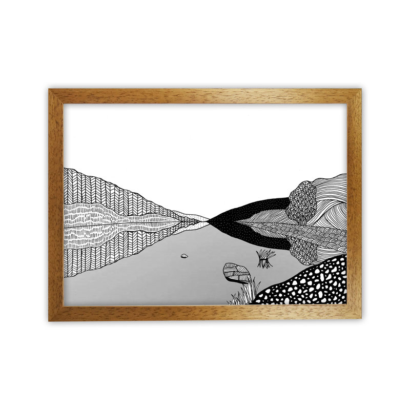 Geirionydd by Carissa Tanton - Print, Oak Framed, 34cm H x 46cm W x 3cm D