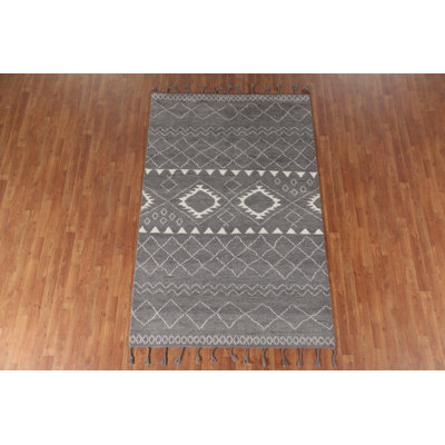 Tapis géométrique indien 5 x 8