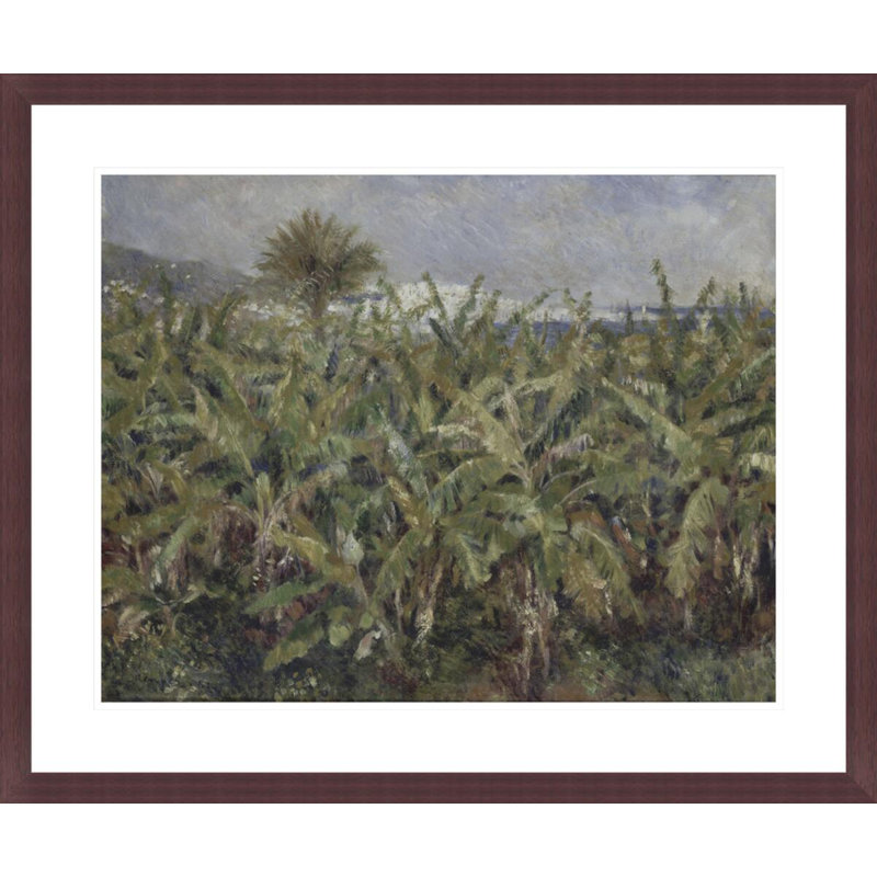 «Field of Banana Trees» par Pierre-Auguste Renoir, impression giclée sur cadre, H 23,5 po x l 28,26 po