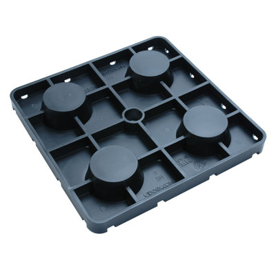 11" L x 11" W Plastic Shim in Black - 12 Pack