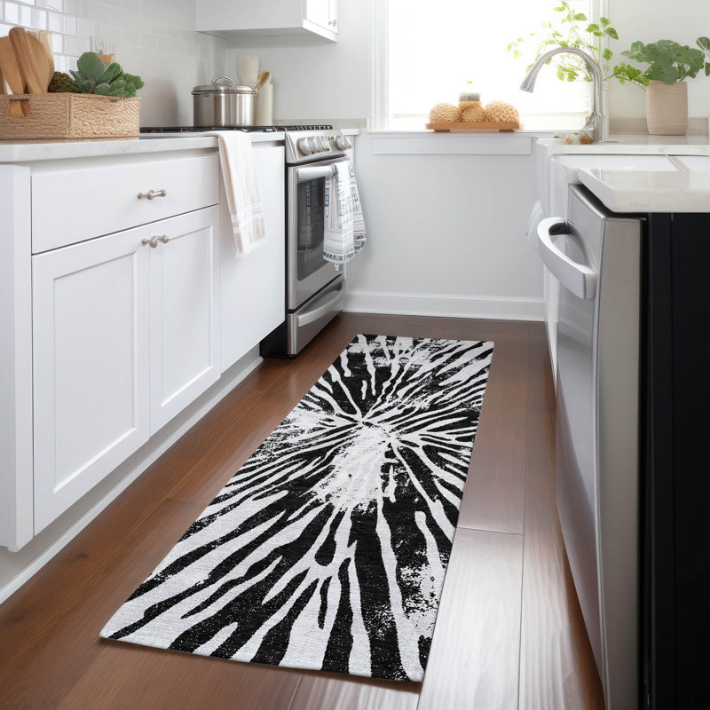 Colier Flatweave Abstract Indoor / Outdoor Rug, Runner 2'3" x 7'6"