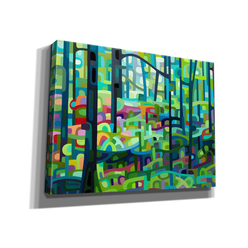 «Epic Graffiti 'Celadon Morning» par Mandy Budan, Ca Celadon Morning par Mandy Budan - reproduction d'art sur toile tendue