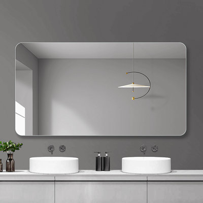 Miroir de salle de bain, miroir mural pour salle de bain anti-buée