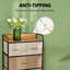 Armoire de rangement à 4 niveaux, organisateur de rangement, tour de commode autoportante, armoire de rangement pour couloir
