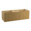 Ensemble de meuble-lavabo de salle de bain double à fixation murale 62" jute tons-30054035-30054053-38643615