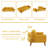 Tarantino Twin 75.3'' Upholstered Convertible Sofa-184895331