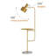 Lampe sur pied moderne avec table