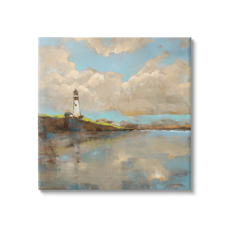 «Lighthouse & Clouds Reflection» par Trevor Copenhaver sur, H 24 po x l 24 po