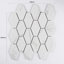 Carreau de mosaïque allongé en porcelaine hexagonale 2,36 po x 3,74 po Perfection-118771494