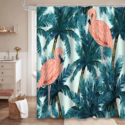 Rideau de douche imperméable avec aquarelle
