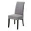 Ensemble de chaises grises et noires rembourrées (ensemble de 2)