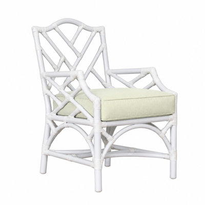 Chaise de patio avec coussin Chippendale