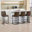Modern Upholstered Counter Height Bar Stool With Metal Frame-109605383-109605380