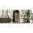Modern Farmhouse Arched Cabinet With Glass Doors,72" Tall Auto Sensor Light Arch Storage Cabinet With Height Adjustable Shelf And 2 Drawers Display Bookshelf-1826236122