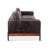 Micheals Upholstered 95 " Top Grain Leather Sofa-2005714389