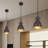 3-Light 6.5'' Brown Vintage Farmhouse Pendant Light Fixtures, Adjustable Height Hanging Lights for Kitchen Island-117431483
