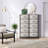 Sorbus 10 Drawers Dresser with Steel Frame and Fabric Bins-2138206948