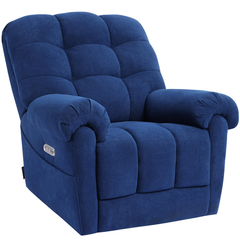 EONIX Power Rocker Recliner Chair, Lazy Boy Recliner Rocking Chair for Adults and Nursery, Electric Recliner Chair with Heat and Massage for Living Room, Bedroom, Study Room, Relaxation, Navy Blue