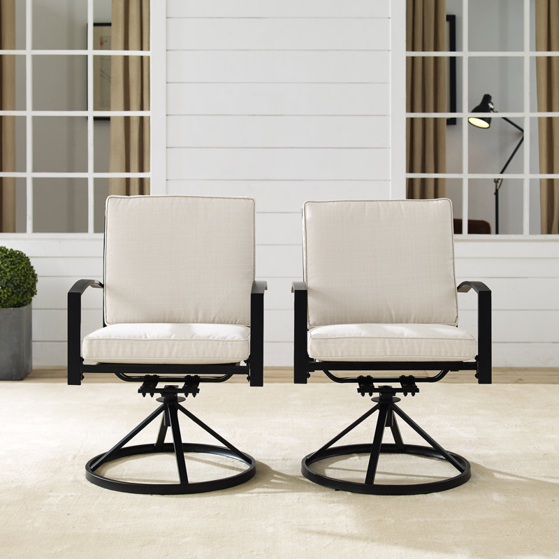 Chaise de patio pivotante avec coussin Halles, Gruau