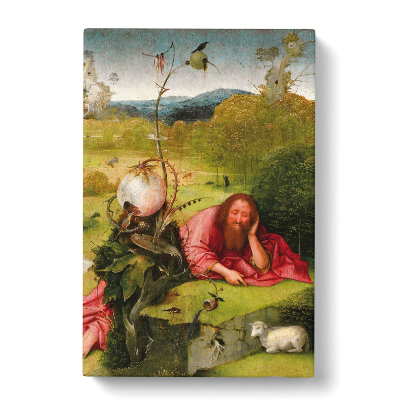John The Baptist by Hieronymus Bosch - Wrapped Canvas Painting, 76cm H x 50cm W x 3cm D