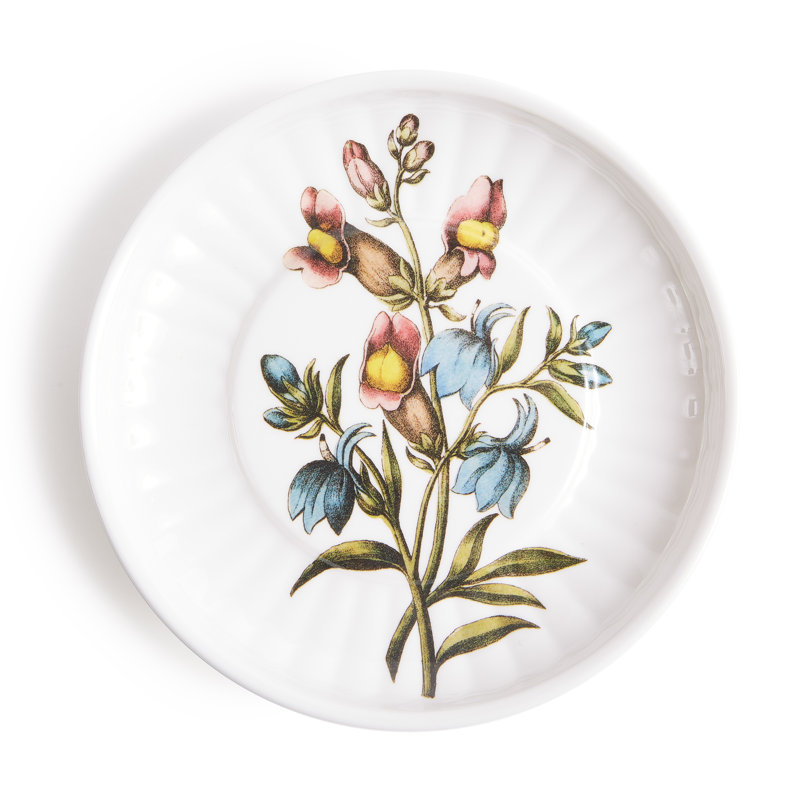 FLORAL SM. Ensemble de 4 assiettes en papier